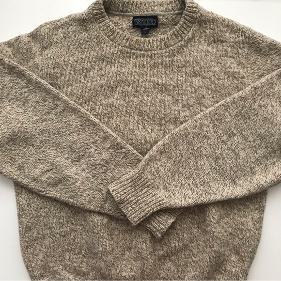 Lands' End Other - Vintage! Lands' End Men's Crewneck Sweater in Heather Taupe Blend